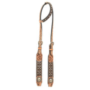 Brown Gator Crystal Single Ear Headstall