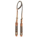 Brown Gator Crystal Single Ear Headstall