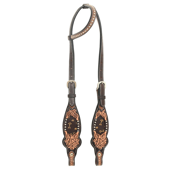 Arrow Inlay Single Ear Headstall