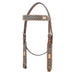 Turquoise Stone Basket Stamp Browband Headstall