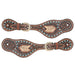 Kids Youth Turquoise Stone Basket Stamp Spur Straps