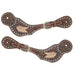 Ladies Turquoise Stone Basket Stamp Spur Straps