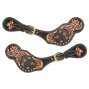 Ladies Arrow Inlay Spur Straps
