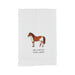 Life Is Better Horse Embroidery Towel