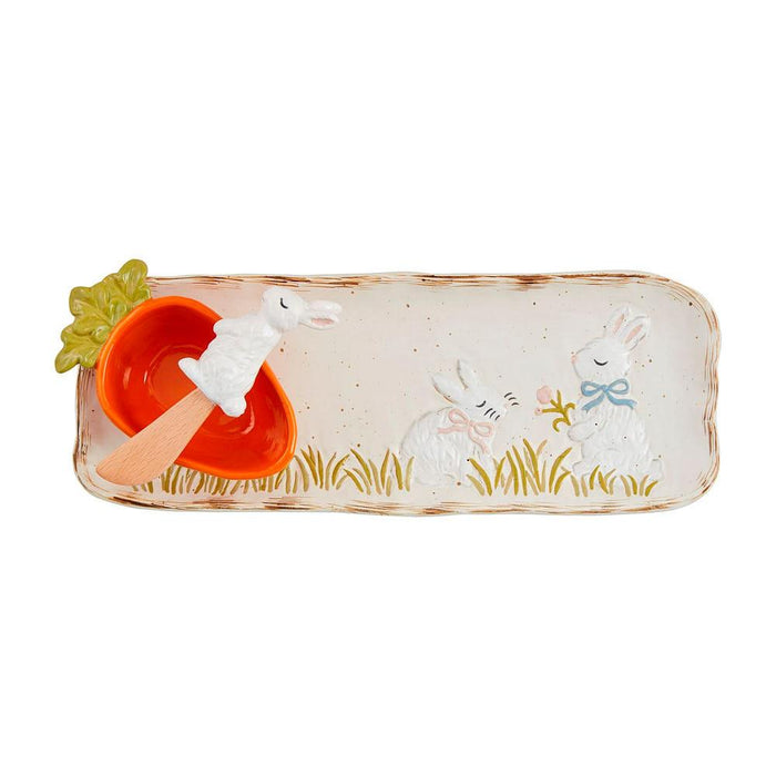 Bunny/Carrot Tray/Dip Set