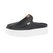 Womens Austin Lift Black Leather Slip On