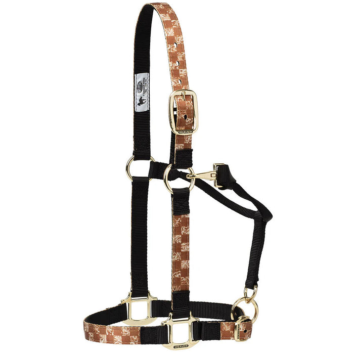 Checkerboard Patterned Adjustable Nylon Halter