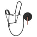Black Braided Rope Halter with Lead