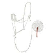 White Braided Rope Halter with Lead