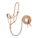 Tan Braided Rope Halter with Lead