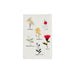Flower Stems Embroidery Towel