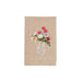 Flowers In Vase Embroidery Towel