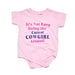 Girls Pink Cowgirl Around Onesie
