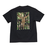 Black Camo Longhorn Tee