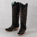 Black Suede Tall Boots