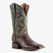 Chocolate Caiman Belly Boots