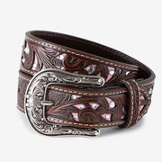 Girl's Pink Tooled Belt