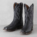Black Alamosa Full Quill Ostrich Boots