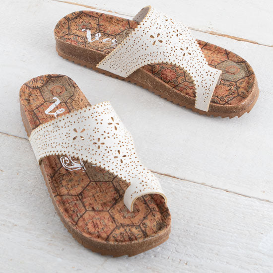 Cream Daisy Sandals
