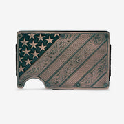 All American Bronze Credit Card Holder Money Clip