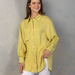 Country Grace Lemon Button Down Top