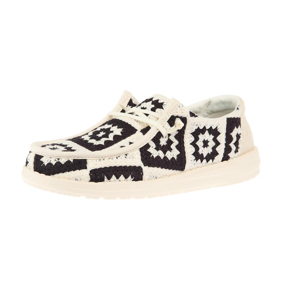 Hey Dude Women`s Wendy Cottage Crochet Black Casual — NRS