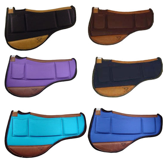 Canvas Top 1/2in Endurance Round Contoured Ranch Saddle Pad
