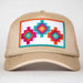 &Co Aztec Embroidered Khaki Trucker Cap