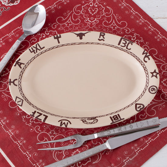 Branded Oval Serving Platter