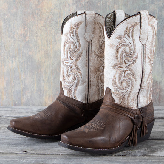 Myra Sand White Boots