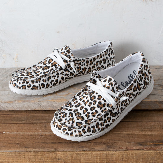 White Tan Cheetah Shoes