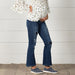 Distressed Maternity Flare Jeans