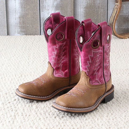 Distressed Pink Tracie Kids' Boots
