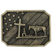Patriot Christian Cowboy Attitude Buckle