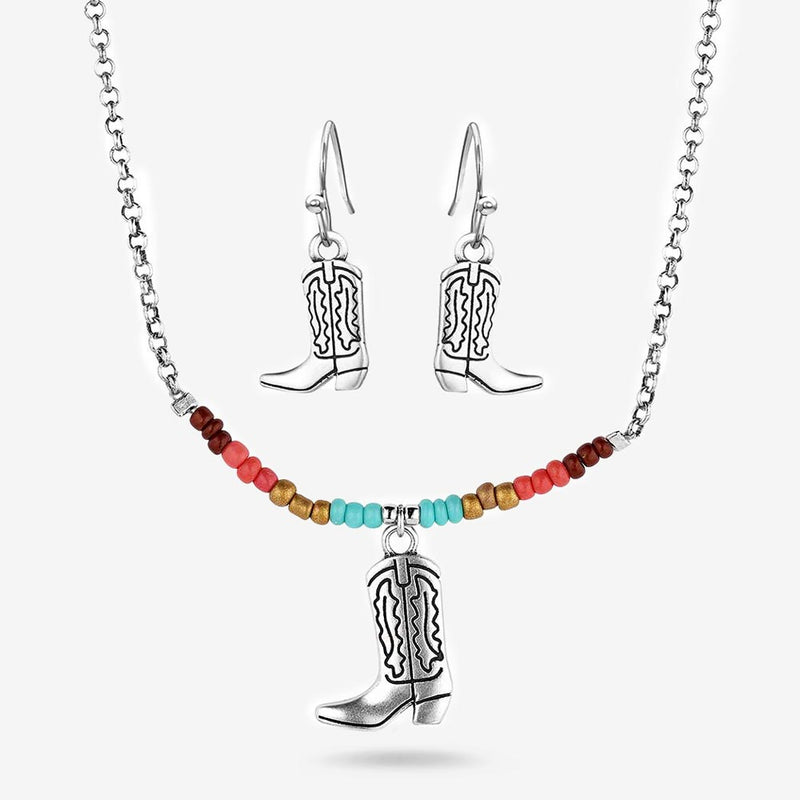 Colorstruck Cowboy Boot Beaded Jewelry Set