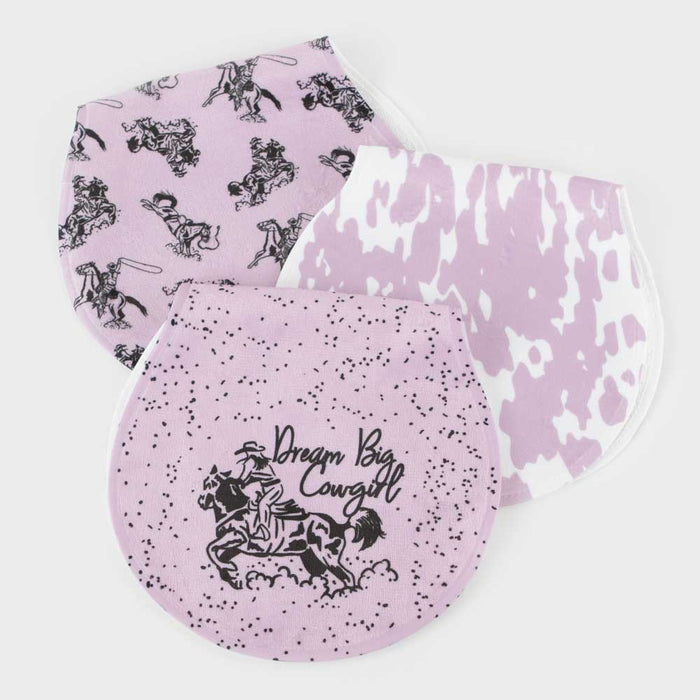 Dream Big Cowgirl Burp Cloths