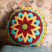 Tammy 18' Round Embroidered Pillow