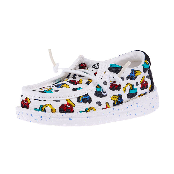 Toddler Wally White and Multicolor Trucks
