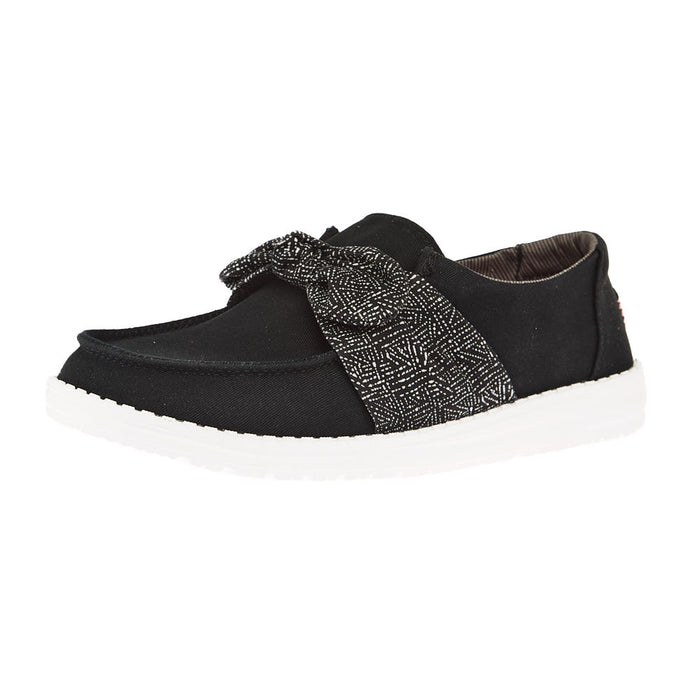 Hey Dude Women`s Black Wendy Bow Casual