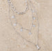 Silver Layered Stars and Boot Necklace