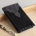 Black Stitch Tooled Rodeo Wallet