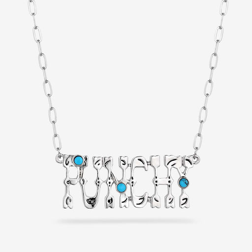 Punchy Charm Turquoise Necklace