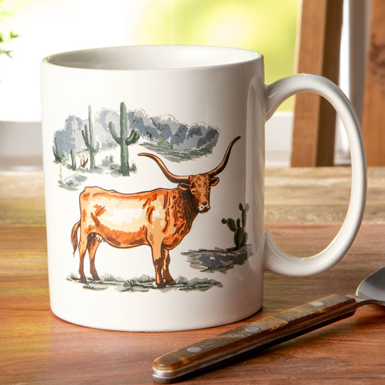 Paseo Road by Ranch Life in Color Longhorn Mug