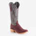 R Women's Rhubarb Caiman Belly 13 In Steel Grey Top Cowgirl Boot