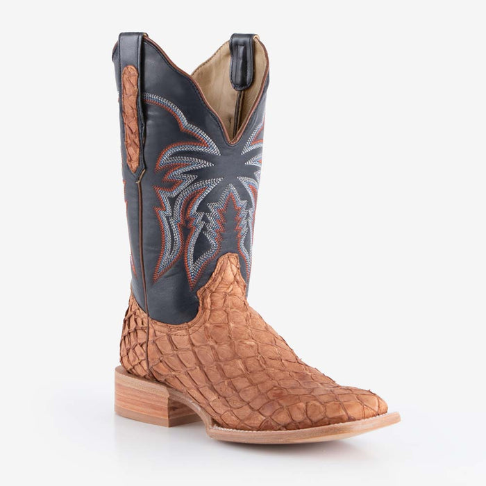 Women's Matte Cognac Pirarucu 11in Deep Pacific Top