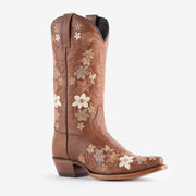 Caborca Silver Ines Floral Embridered Boots