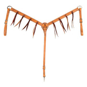 Harness Leather Breast Collar with Strings