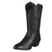 Heritage Deertan Western Black R-Toe Boots