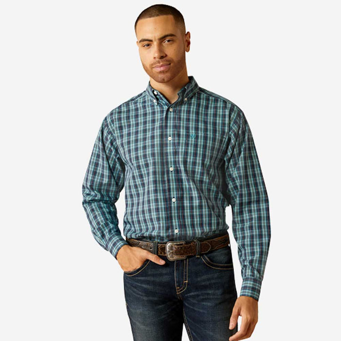 Wrinkle Free Gibson Dark Teal Shirt