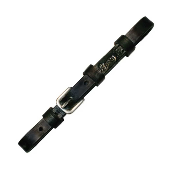 Black Smooth Leather Curb